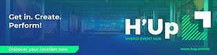 H'Up - Eventlocation für Live-; Hybrid- und Streamingevents logo