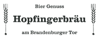 Hopfingerbräu am Brandenburger Tor logo